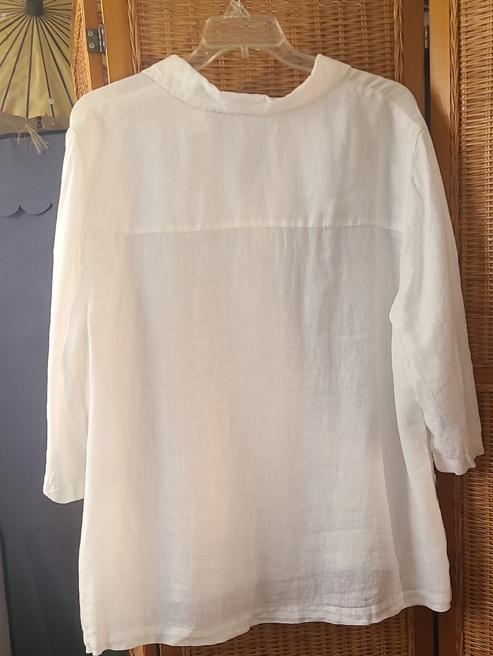 NWT Tahari 100% Linen Tunic Top Size 3x - Picture 11 of 12